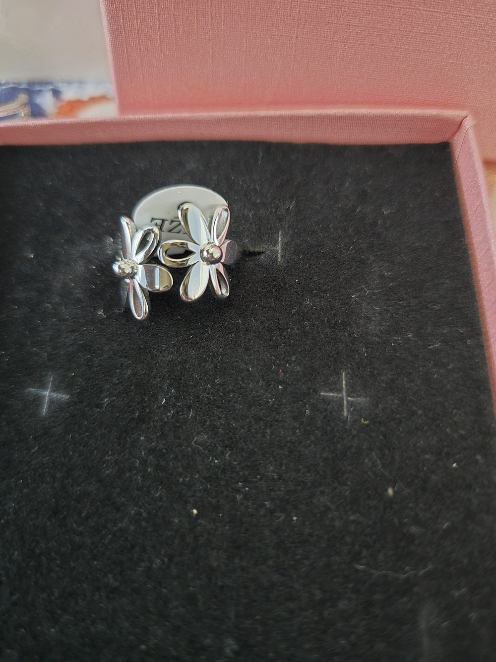 Silver Floral Ring - Daisy Design